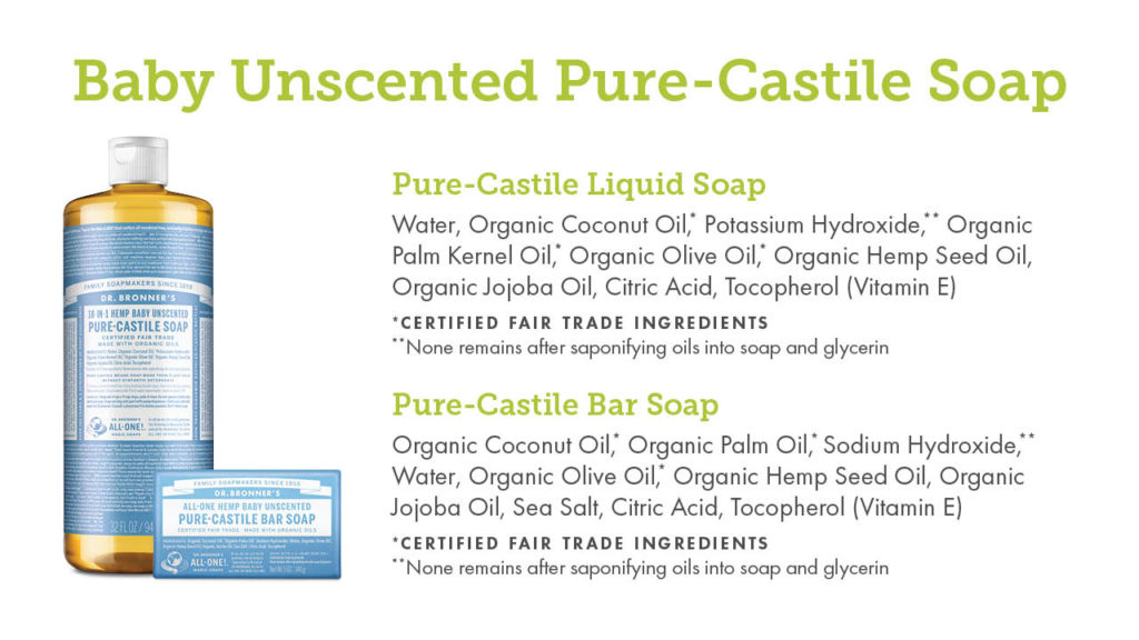 liquid castile and bar soap castile differences